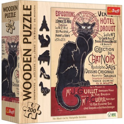 Trefl-20254 Puzzle en Bois - Théophile Alexandre Steinlen