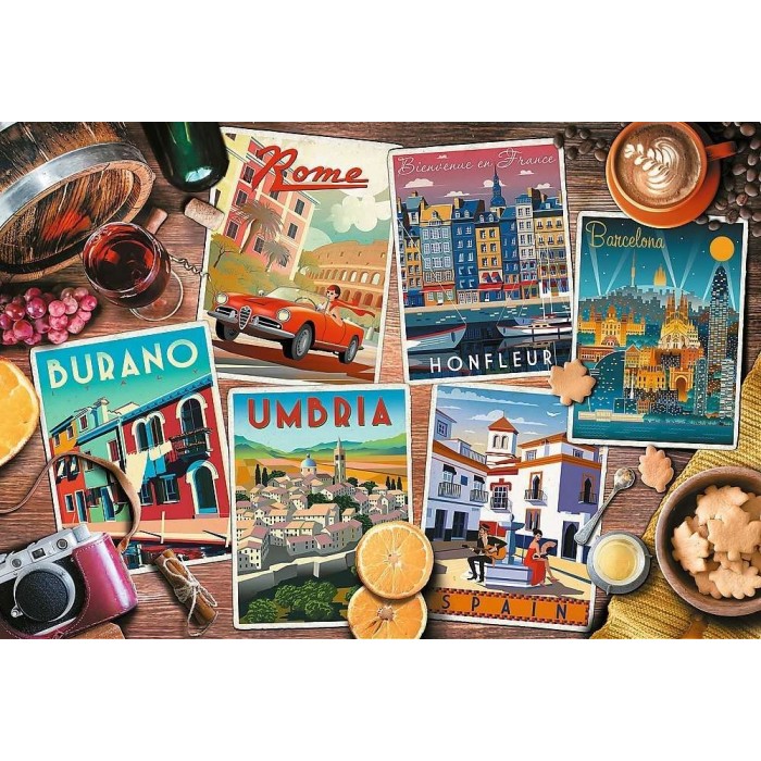 Puzzle Trefl-26199 Voyage en Europe