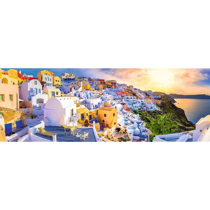 Puzzle  Trefl-29054 Coucher de Soleil à Santorin, Grèce