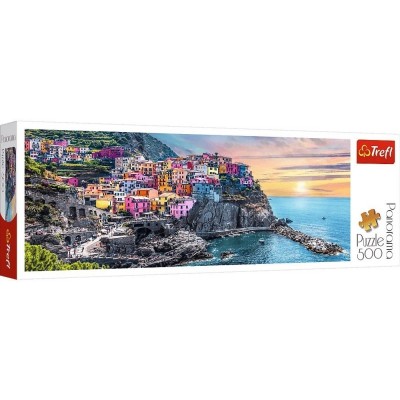 Puzzle Trefl-29516 Vernazza au coucher du soleil, Italie