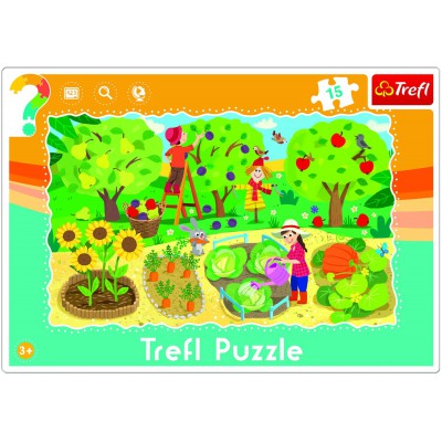 Trefl-31218 Puzzle Cadre - Potager