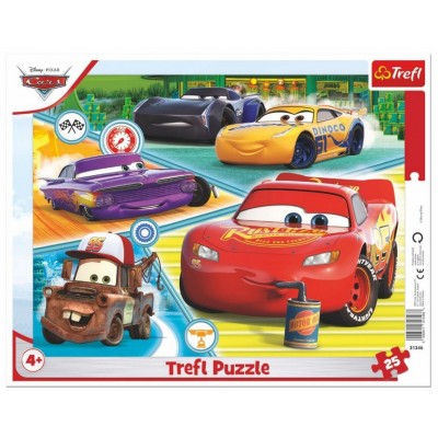 Trefl-31346 Puzzle Cadre - Cars