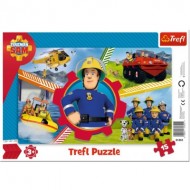  Trefl-31351 Puzzle Cadre - Sam le Pompier