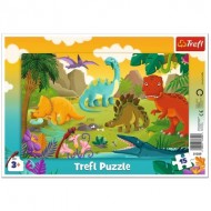  Trefl-31359 Puzzle Cadre - Dinosaures