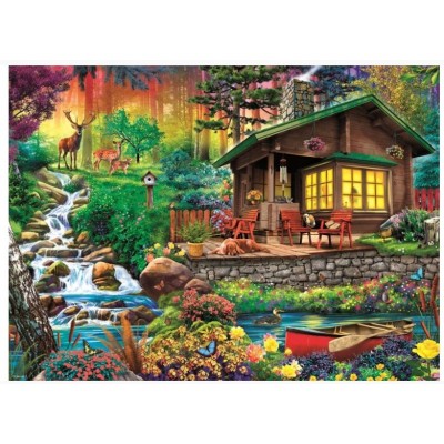 Puzzle Trefl-33074 Cottage dans les Bois