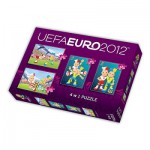  Trefl-34089 4 Puzzles en 1 : UEFA EURO 2012