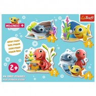  Trefl-36125 Puzzle Cadre - 4 Puzzles - Baby Classic Fish MiniMini