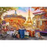 Puzzle  Trefl-37426 Vacances à Paris