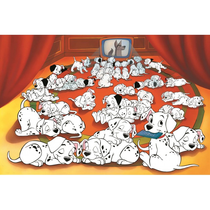 Puzzle  Trefl-37604 40e Anniversaire Trefl - 101 Dalmatiens