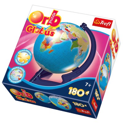 Trefl-60214 Puzzle Globe : Mappemonde en polonais