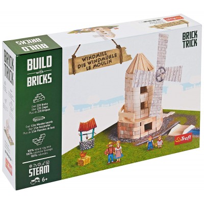 Puzzle Trefl-60984 Build with Bricks - Le Moulin