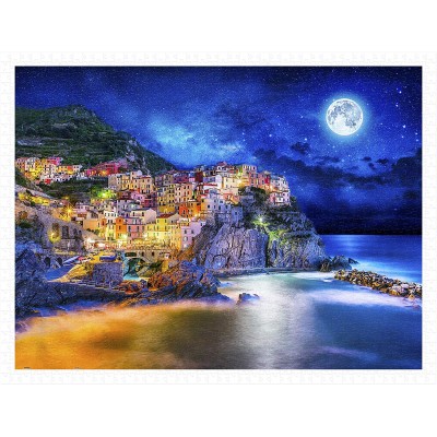 Pintoo-H2056 Puzzle en Plastique - Starry Night of Cinque Terre, Italy