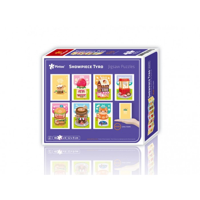 Pintoo-M1281 8 Puzzles 40 Pièces en Plastique - Showpiece - Lovely Shops