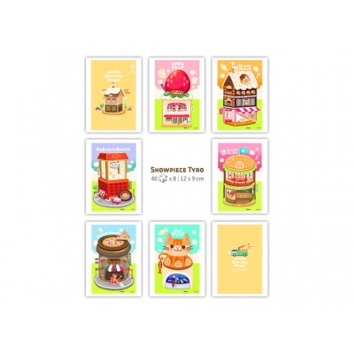 Pintoo-M1281 8 Puzzles 40 Pièces en Plastique - Showpiece - Lovely Shops
