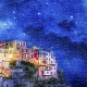 Puzzle en Plastique - Starry Night of Cinque Terre, Italy