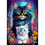 Puzzle  Alipson-Puzzle-50116 Cats - Maternal Love Collection