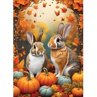 Puzzle  Alipson-Puzzle-50126 Autumn Bunnies