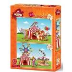  Art-Puzzle-4491 2 Puzzles - The Circus and The Fun Fair