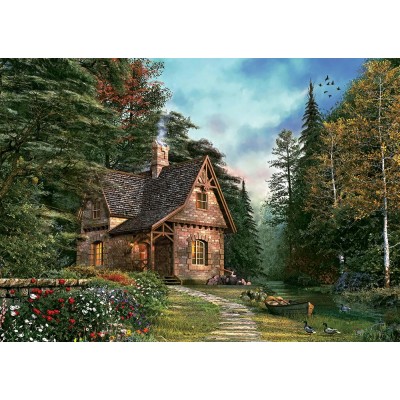 Puzzle Art-Puzzle-4621 Woodland Cottage