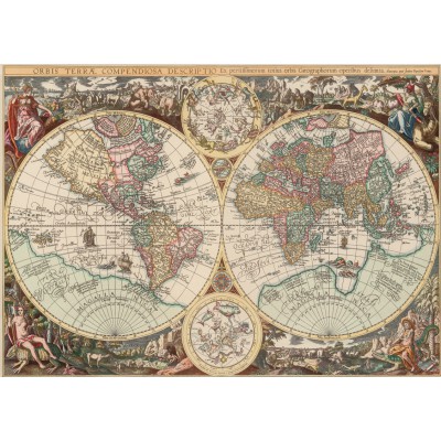 Puzzle Art-Puzzle-4631 Carte du Monde