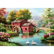 Puzzle  Art-Puzzle-5188 Red Old Mill