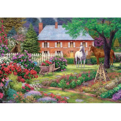 Puzzle Art-Puzzle-5397 Chuck Pinson - Jardin Equestre