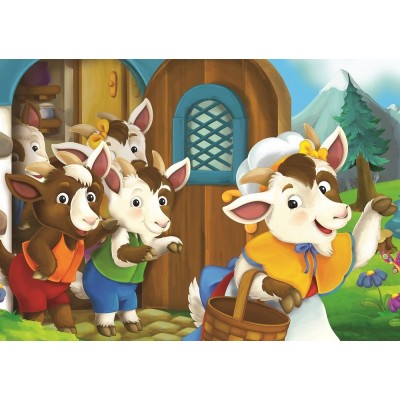 Art-Puzzle-5552 2 Puzzles - Chèvres Mignonnes