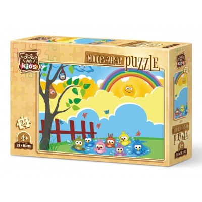 Art-Puzzle-5874 Puzzle en Bois - L'Heure du Bain
