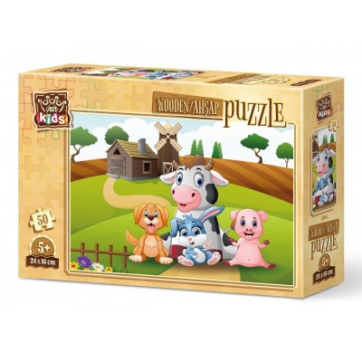 Art-Puzzle-5888 Puzzle en Bois - Photo à la Ferme