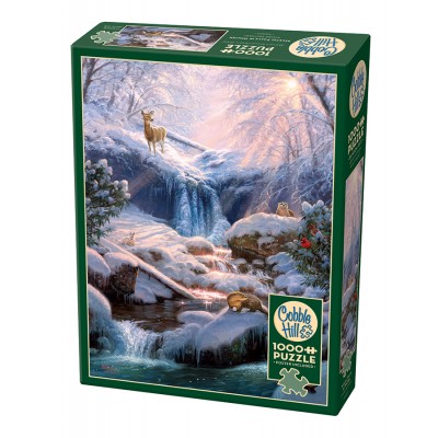 Puzzle Cobble-Hill-40003 Chutes Mystiques en Hiver