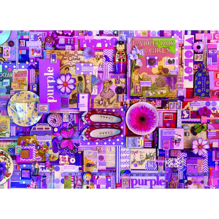 Puzzle  Cobble-Hill-40061 Purple