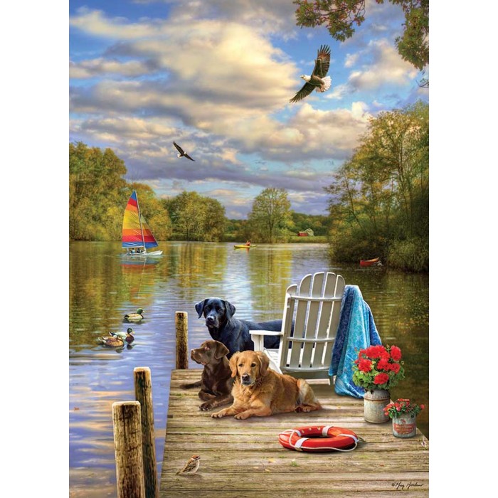 Puzzle  Cobble-Hill-40148 Dog Day Afternoon