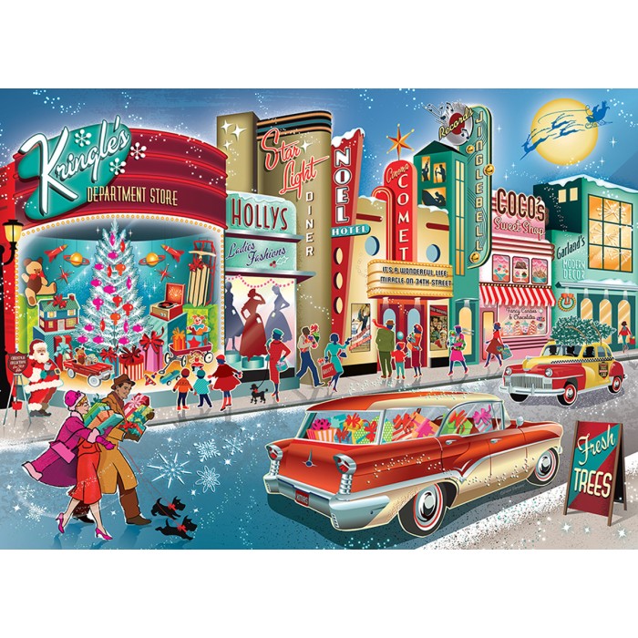 Puzzle  Cobble-Hill-40218 Vintage Main Street