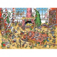 Puzzle  Cobble-Hill-44507 DoodleTown: Elves at Work