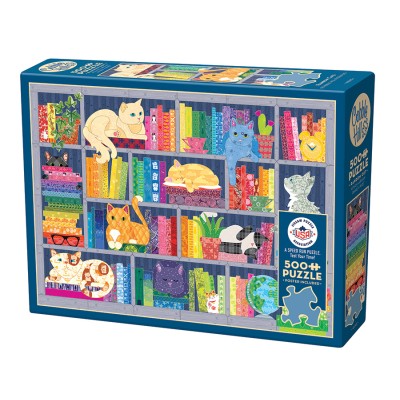 Puzzle Cobble-Hill-45090 Chats Arc-en-Ciel