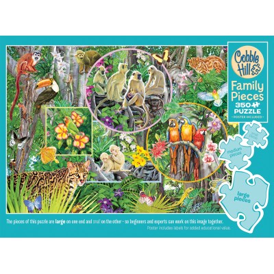 Puzzle Cobble-Hill-47004 Magie de la Forêt Tropicale