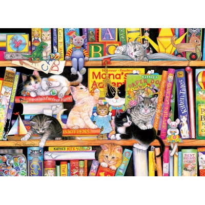 Puzzle Cobble-Hill-47013 Pièces XXL - Storytime Kittens