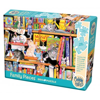 Puzzle Cobble-Hill-47013 Pièces XXL - Storytime Kittens