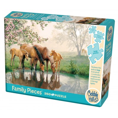 Puzzle Cobble-Hill-47025 Pièces XXL - Horse Family