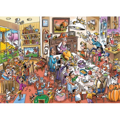 Puzzle Cobble-Hill-47034 Thanksgiving En Famile