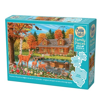 Puzzle Cobble-Hill-47036 Étang de la Maison (famille)