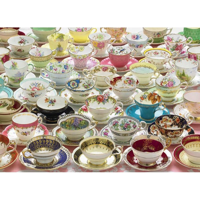 Puzzle  Cobble-Hill-48010 More Teacups
