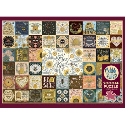 Puzzle Cobble-Hill-49019 Les Gentilles Abeilles