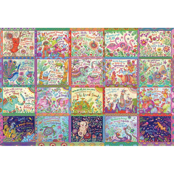 Puzzle  Cobble-Hill-49023 Pensées Joyeuses