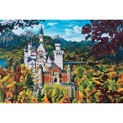 Puzzle Cobble-Hill-50707 Allemagne : Le Château de Neuschwanstein