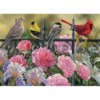 Puzzle Cobble-Hill-51817-80114 Rosemary Millette - Birds on a Fence