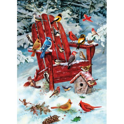 Puzzle Cobble-Hill-57168 Oiseaux d'Adirondack