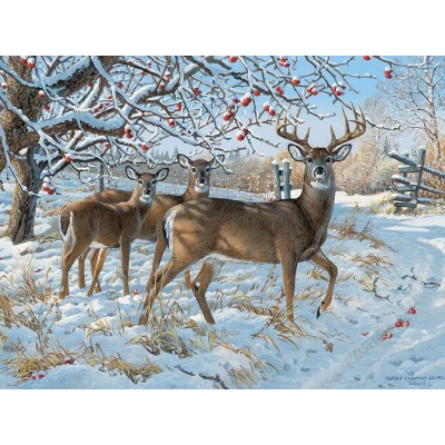 Puzzle Cobble-Hill-57196 Persis Clayton Weirs - Winter Deer