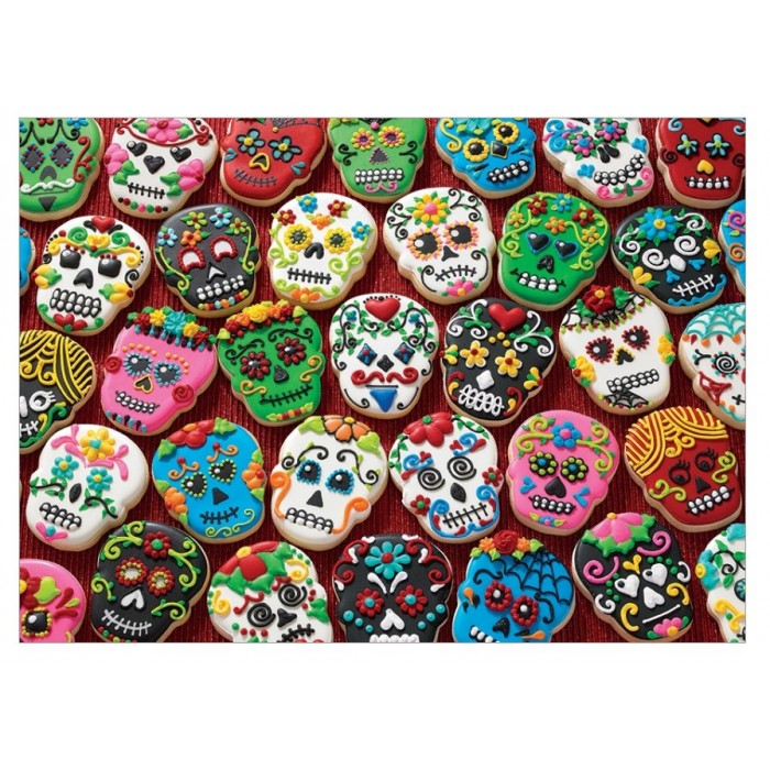 Puzzle Cobble-Hill-80144 Sugar Skull Cookies