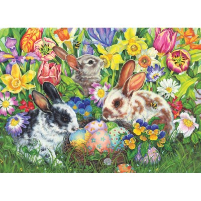 Puzzle Cobble-Hill-85047 Pièces XXL - Easter Bunnies